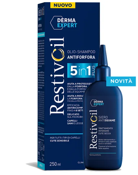 Restivoil DermaExpert Sistema Antiforfora Shampoo 150 ml + Siero Anti-Squame 150 ml - Kit Antiforfora